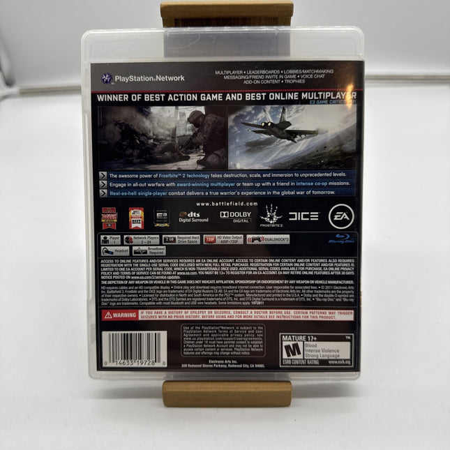 Battlefield 3 (Sony PlayStation 3, 2011) PS3 Video Game Complete With Manual