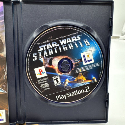 Star Wars Starfighter -Sony PlayStation 2 PS2- CIB Complete