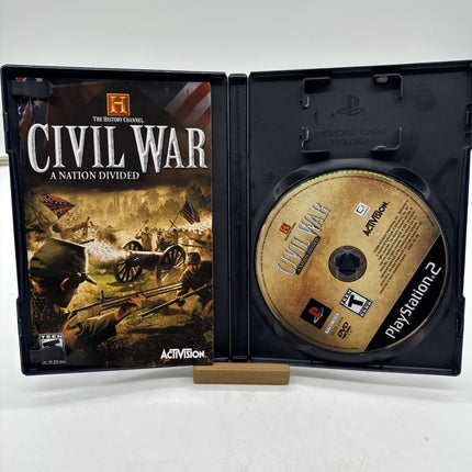 Civil War A Nation Divided History Channel Playstation 2 PS2 Complete CIB Tested