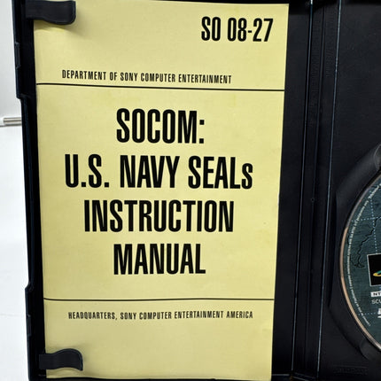SOCOM: U.S. Navy SEALs (Sony PlayStation 2, 2002) CIB with manual