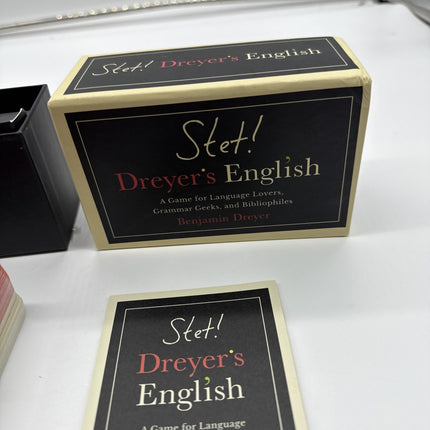 Clarkson Potter Card Game Stet! Dreyer's English Box VG+/EX