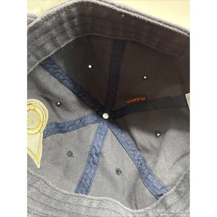 LA Rams Hat Cap Navy Blue Ram Logo NFL Football Snapback Logo Athletics VTG 90s