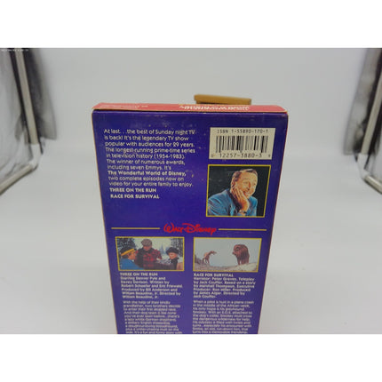 The Wonderful World of Disney Three on the Run VHS