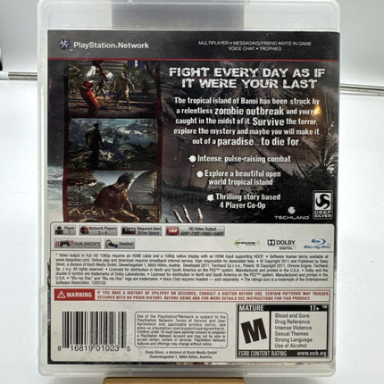 Dead Island -- Game of the Year Edition (Sony PlayStation 3, 2012)