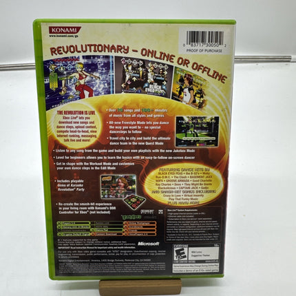 Dance Dance Revolution Ultramix 3 (XBOX 2005) GOOD W/MANUAL! GAME ONLY