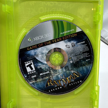 Batman: Arkham Asylum Game of the Year Edition (Microsoft Xbox 360, 2010)