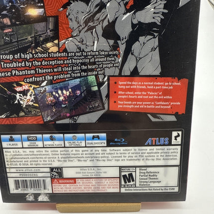Persona 5 Steelbook Edition (PS4 PlayStation 4) Tested CIB Atlus Games Clean