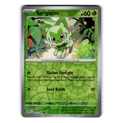 Sprigatito - Common SV02: Paldea Evolved 012/193 NM