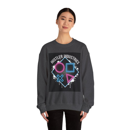 Hustler Industries Neon Arcade Crewneck Sweatshirt
