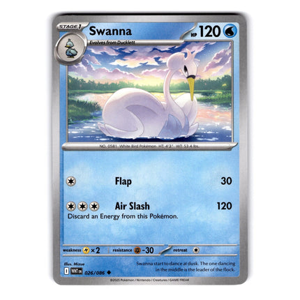 Swanna Uncommon SV: White Flare 026/086 NM