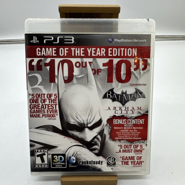 Batman: Arkham City - Game of the Year Edition (PS3) Complete & Tested!