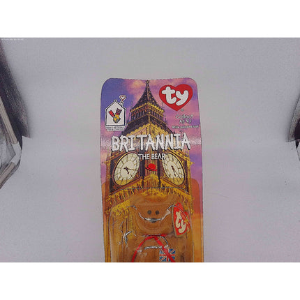 Britannia The Bear-1996 McDonalds Ty Beanie Baby with Rare Errors 1993, OakBrook