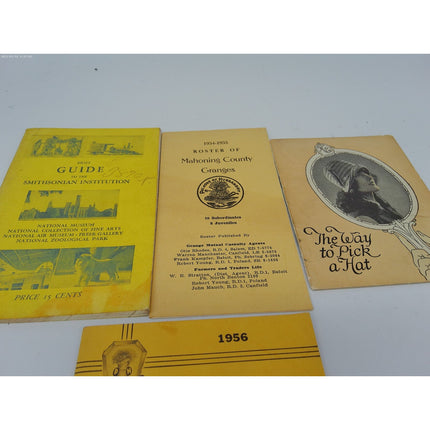 1950's grange's, Smithsonian , way to buy a hat, booklets and guides pamphlets