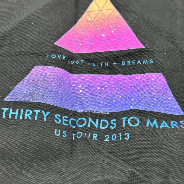 Thirty Seconds To Mars VIP Black Tote Bag US Tour 2013