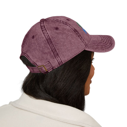 Stay-at-Home Hustler Vintage Cap — Embroidered Washed Baseball Hat