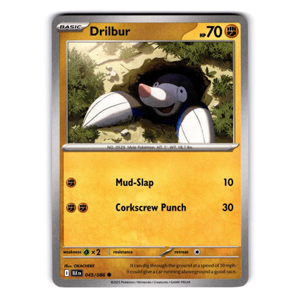 Drilbur Common SV: Black Bolt 045/086 NM