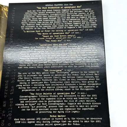 Apocalypse Now “The Complete Dossier” Dual Feature 2 Disc DVD Set DVDs complete