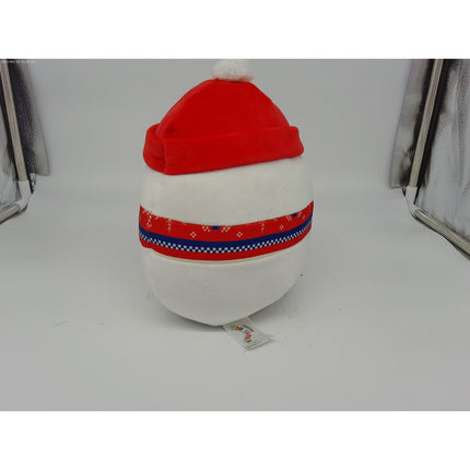 Squishmallows 8" Manny Snowman Festive Scarf Hat Plush 2023