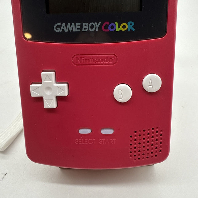 Nintendo Game Boy Color Handheld Game Console - Berry Pink Red - Tested & Works