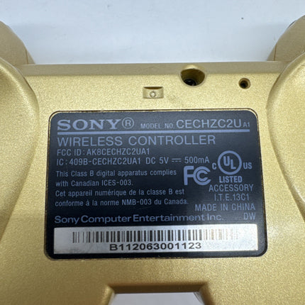Sony PlayStation 3 PS3 DualShock 3 Gold Wireless Controller CECHZC2U Tested