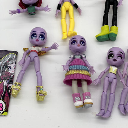 Lot Capsule Chix Surprise fashion dolls with outfits hair shoes etc etc