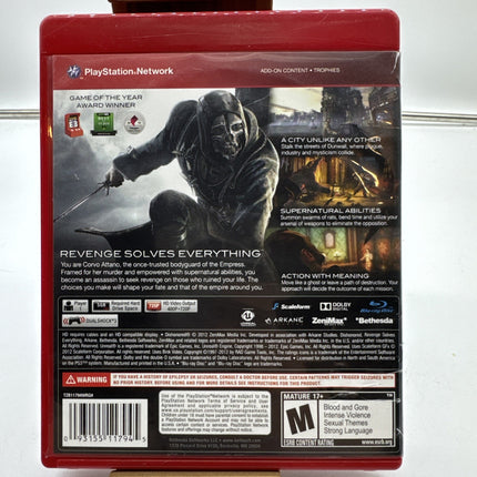 Dishonored - Playstation 3 Greatest Hits