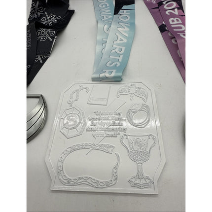 Harry Potter Hogwarts Running Club Race Medals Medallions W/ Lanyards Potterhead