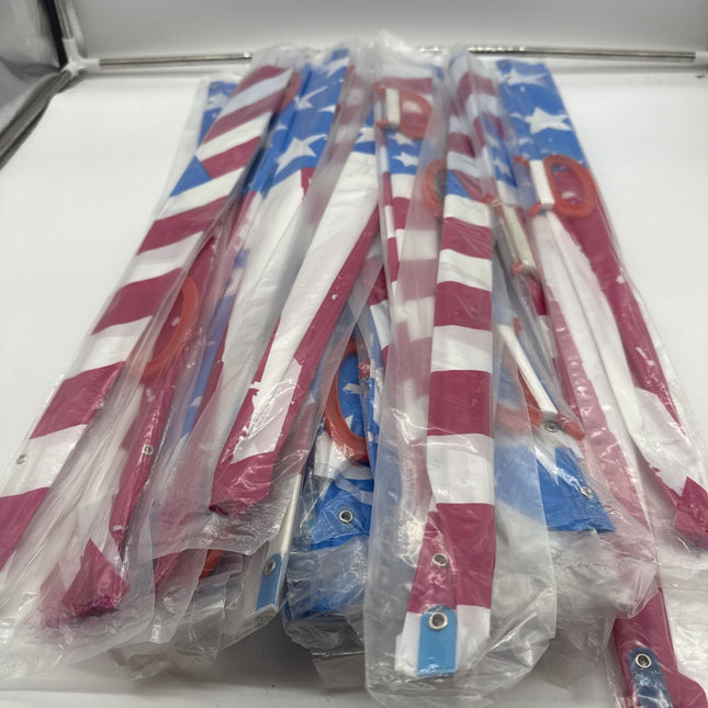Lot Of 22 New American Flag Style Single Line Kite Easy To Fly Children Kids
