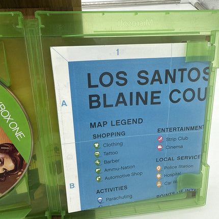 Grand Theft Auto 5 V CIB W/ Map + Manual - Xbox One