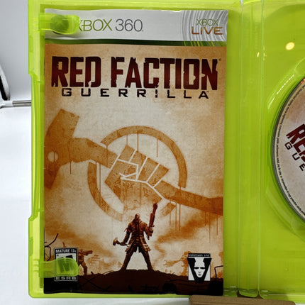 Red Faction: Guerrilla (Microsoft Xbox 360, 2009) CIB! Complete W/ Manual! 🔥