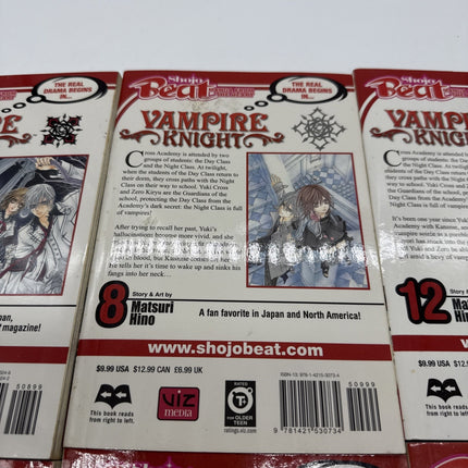 Vampire Knight Manga Lot Vol 3, 4, 8, 9, 11, 12 English Shojo Beat