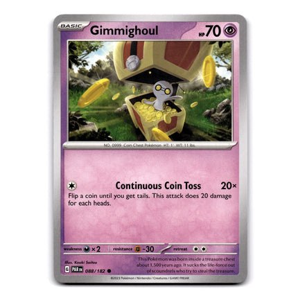Gimmighoul Common SV04: Paradox Rift 088/182 NM