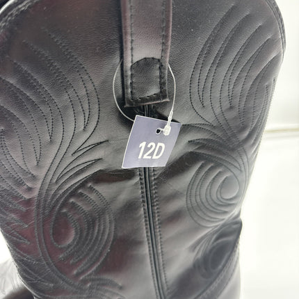 Masterson Boot Company Cowboy Black Cherry Western Boots Size 12 D Style RB875