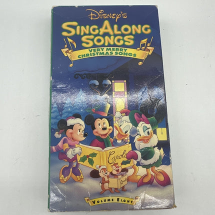 Disney Sing Along Songs Very Merry Christmas Song Vol. 8 VHS 1997 - Tested Ok