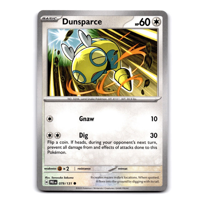 Dunsparce Common SV: Prismatic Evolutions 079/131 NM