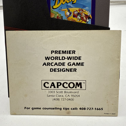 Duck Tales (Nintendo NES) Cleaned Tested Working with manual and sleeve