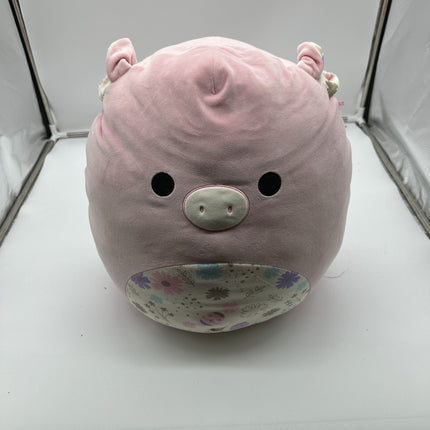 Squishmallows 16" Peter Pink Pig with Easter Print Belly Large Plush