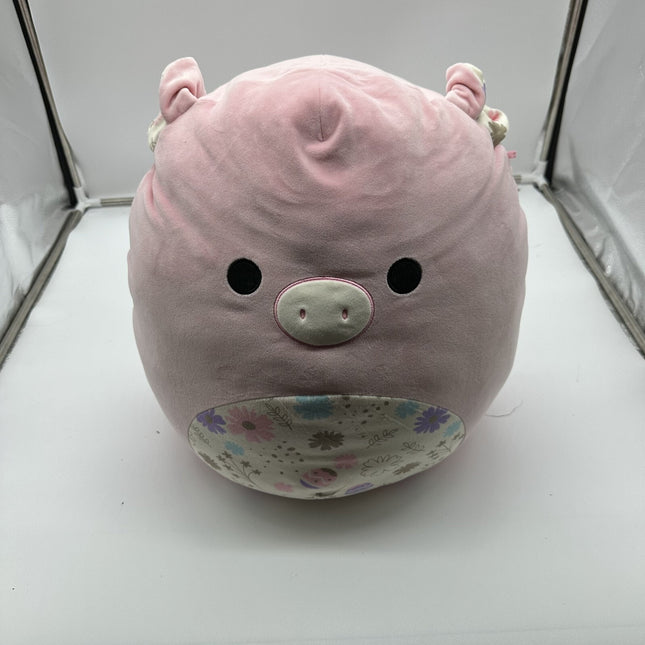 Squishmallows 16" Peter Pink Pig with Easter Print Belly Large Plush