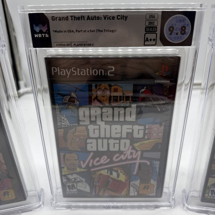 Grand Theft Auto III GTA 3 + San Andreas PS2 - Trilogy - SEALED - WATA 9.8 A++