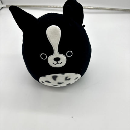 Squishmallow 8" Monty Border Collie Dog Soft Black Spotted Puppy Plush