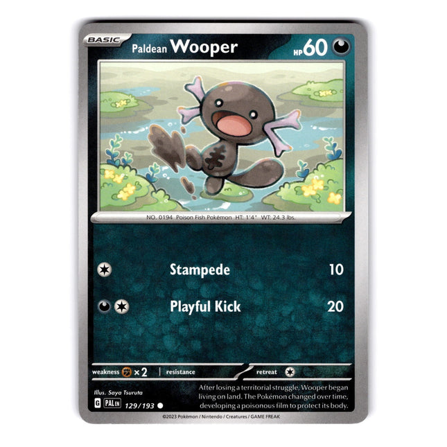 Paldean Wooper Common SV02: Paldea Evolved 129/193 NM