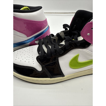 Size 13 - Air Jordan 1 SE Mid Cyber Active Fuchsia Pink Green