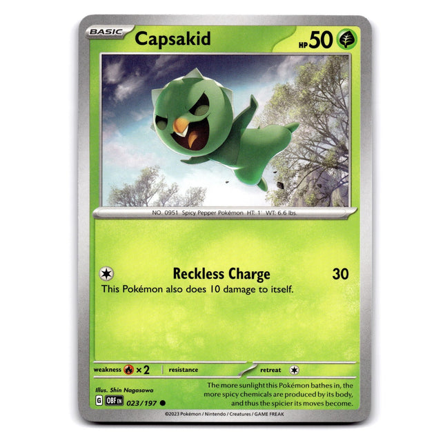 Capsakid - Common SV03: Obsidian Flames 023/197 NM