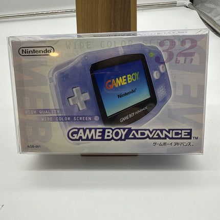 Nintendo Gameboy Advance GBA Console Milky Blue w/Box Tested Rare Japan Import