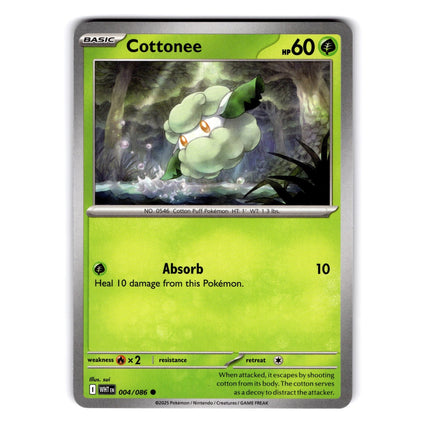 Cottonee Common SV: White Flare 004/086 NM
