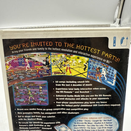 Dance Dance Revolution: Hottest Party (Nintendo Wii, 2007) Very Good