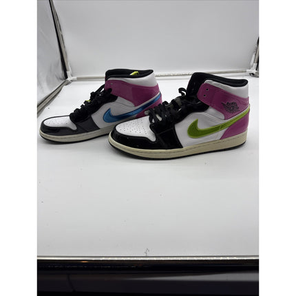 Size 13 - Air Jordan 1 SE Mid Cyber Active Fuchsia Pink Green