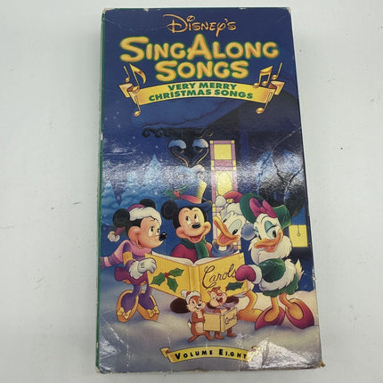 Disney Sing Along Songs Very Merry Christmas Song Vol. 8 VHS 1997 - Tested Ok