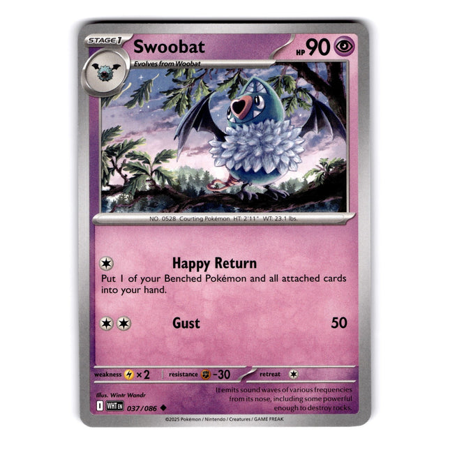 Swoobat Uncommon SV: White Flare 037/086 NM