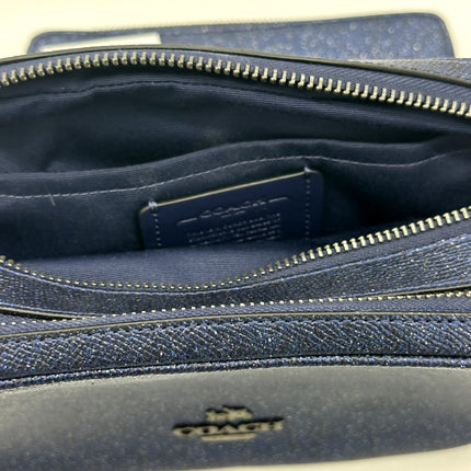 Coach purse Blue Stardust glitter Jes Crossbody with wallet H1992-F88011